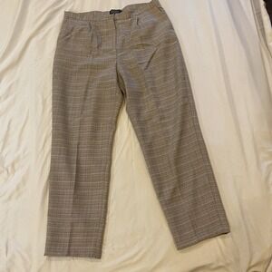 Pendleton Striped Straight Leg 100% Virgin Wool Pleated Slacks Pants Womens 12‎